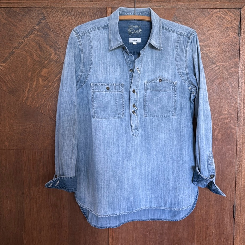 Madewell x Rivet & Thread denim popover shirt